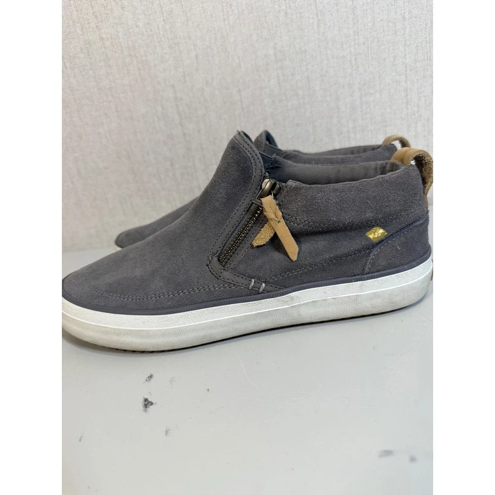Sperry Topsider Zip Up Sneaker Womans Size 8 Grey‎